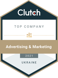 Top Clutch Advertising Marketing Company Ukraine 2021 Award